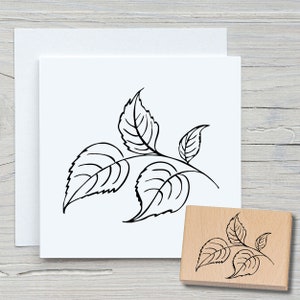 Stempel Blätter - DIY Motivstempel zum basteln von Karten, Papier, Stoffen - Floral, Blumen, Grün