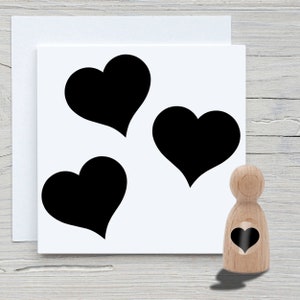 Timbro Cono Cuore Micro - Timbro con motivo fai da te per creare biglietti, carta, tessuti - Amore, Matrimonio, San Valentino