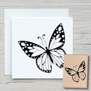 Stempel Schmetterling 04 - DIY Motivstempel zum basteln von Karten, Papier, Stoffen - Tiere, Tierstempel, Butterfly