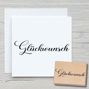 Stempel Glückwunsch - DIY Motivstempel zum basteln von Karten, Papier, Stoffen - Geburtstag,Hochzeit,Bestanden