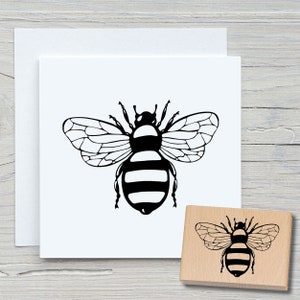 Bijenstempel - DIY-motiefstempel voor het maken van kaarten, papier, stoffen - dieren, dierenstempels, imkers