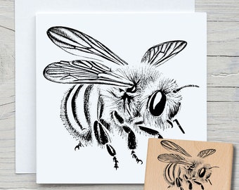 Stamp bee filigree - DIY motif stamp for crafting cards, paper, fabrics - animal stamps, animals, honey