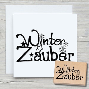 Stempel Winterzauber 02 - DIY Motivstempel zum basteln von Karten, Papier, Stoffen - Weihnachten, Weihnachtskarten, Sterne