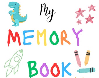 Kids Keepsake Journal, Digital Year Memory Book, Milestone Toddler Printable, Memory Journal, School Memories, Memory Box