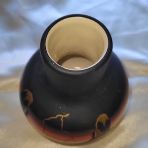Navajo Pottery Vase Bedally Desert Sunset Southwest Native American Pottery Hand Painted Mesa Vase