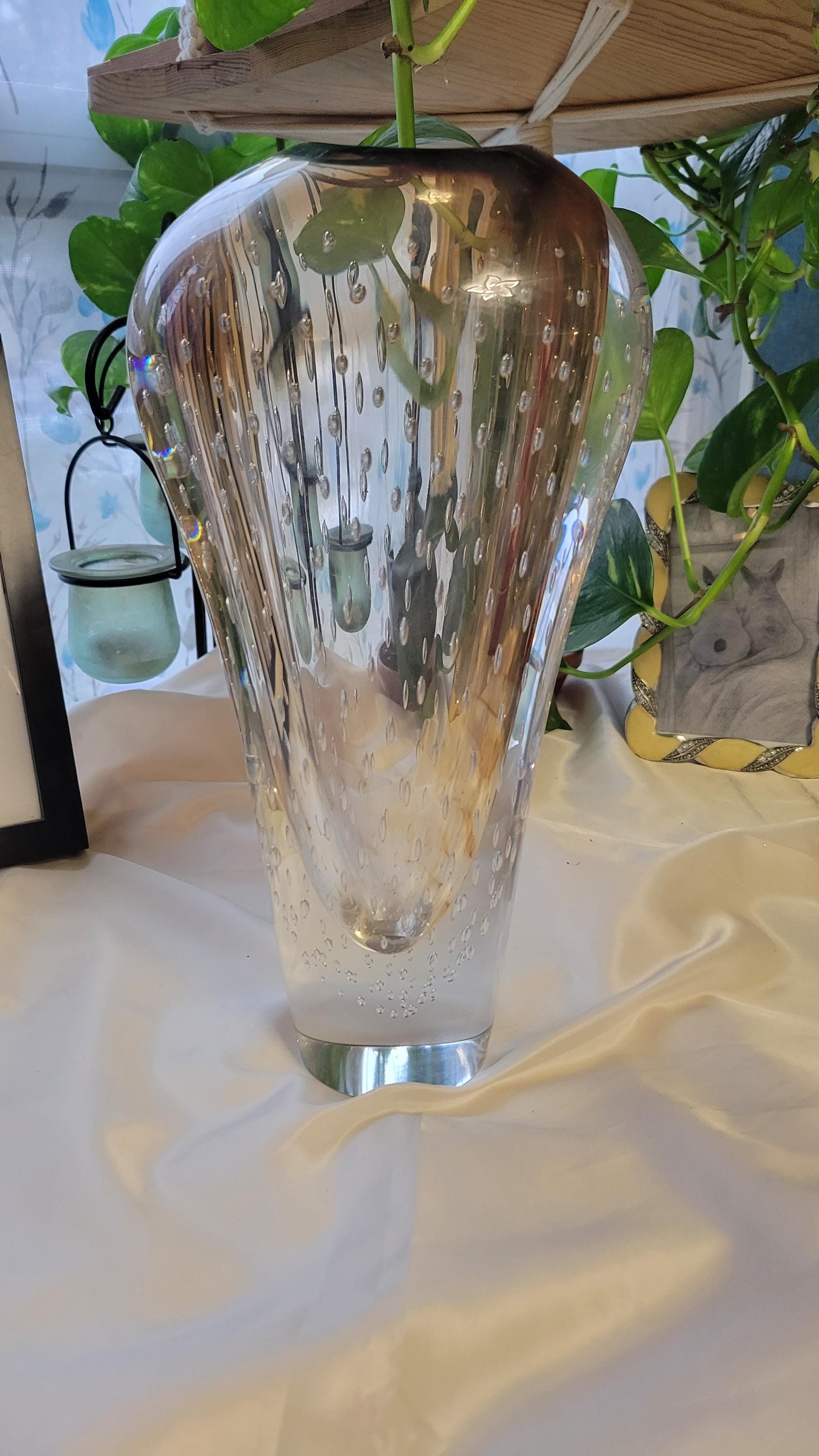 Murano vase controlled bubbles - Etsy 日本