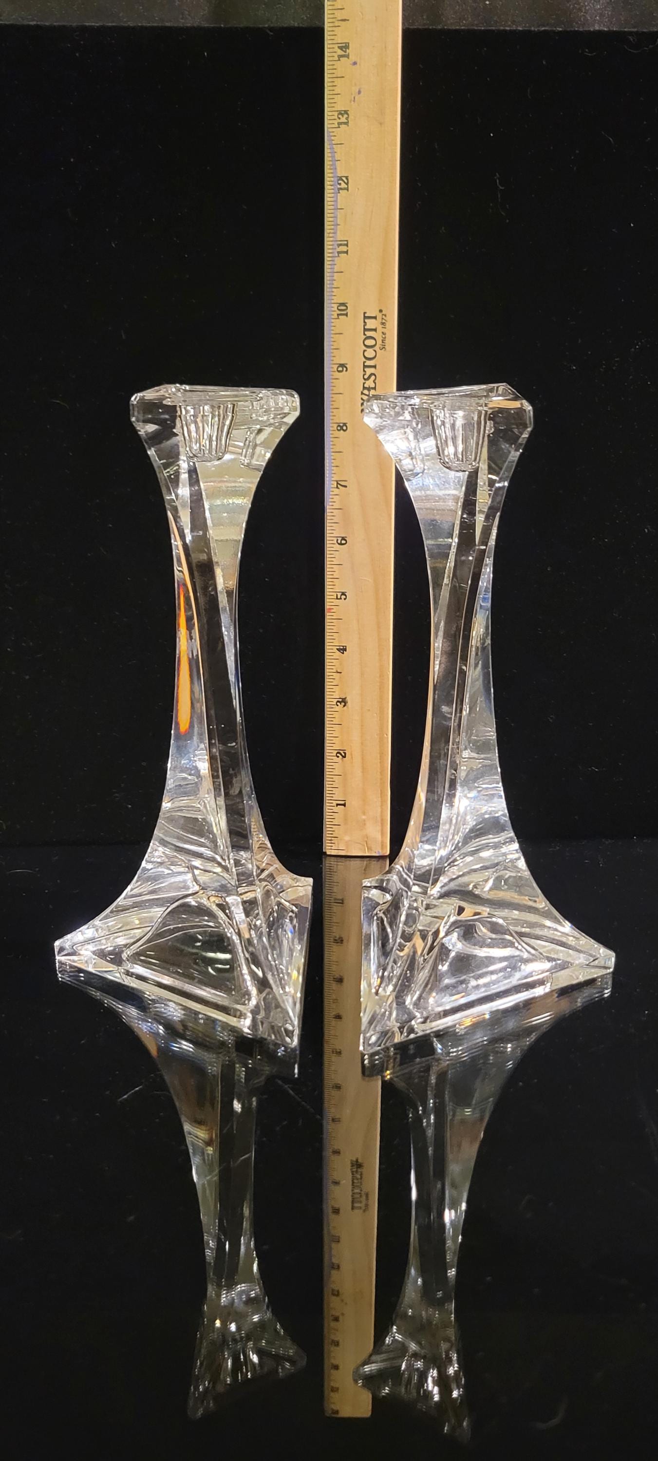 Villeroy and Boch Crystal Candlesticks - Etsy