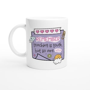 Teacher Mental Health Mug, Positive Affirmation Mug, Teacher Gift