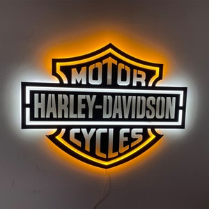 Harley Davidson Wall Sign very special harley davidson metal Led wall sign. 100% durable metal,Harley Gifts harley davidson  harley davidson