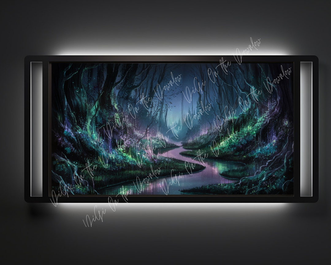 Mystical Enchanted Forest Pathway - Luminous Digital Art Download for ...