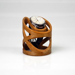 Wooden watch stand for men's wristwatch / watch holder for men's gift / watch display / watch stand / watch storage watch lovers image 1