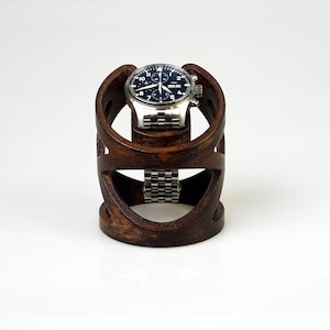 Holz Uhrenständer für Herrenarmbanduhr / Uhrenhalter für Herren Geschenk / Uhrenanzeige /Uhrenaufsteller / Uhrenaufbewahrung Uhrenliebhaber zdjęcie 8