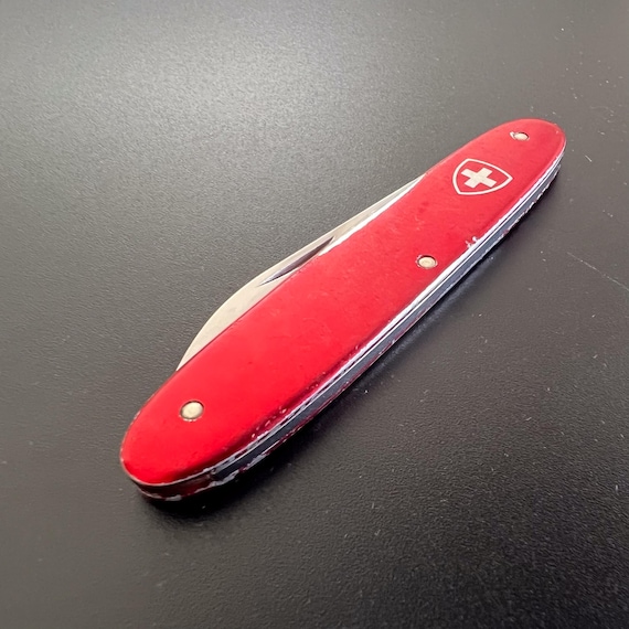 Victorinox Elinox Alox RED 1970s - Military Pocket Knife - Swiss