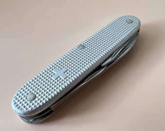 Old Cross Silver Victorinox Elinox Alox -Military Pocket Knife-Swiss Army Knife -Officer's Knife Vintage / Rarity /Survival Tool /Pocket Knife