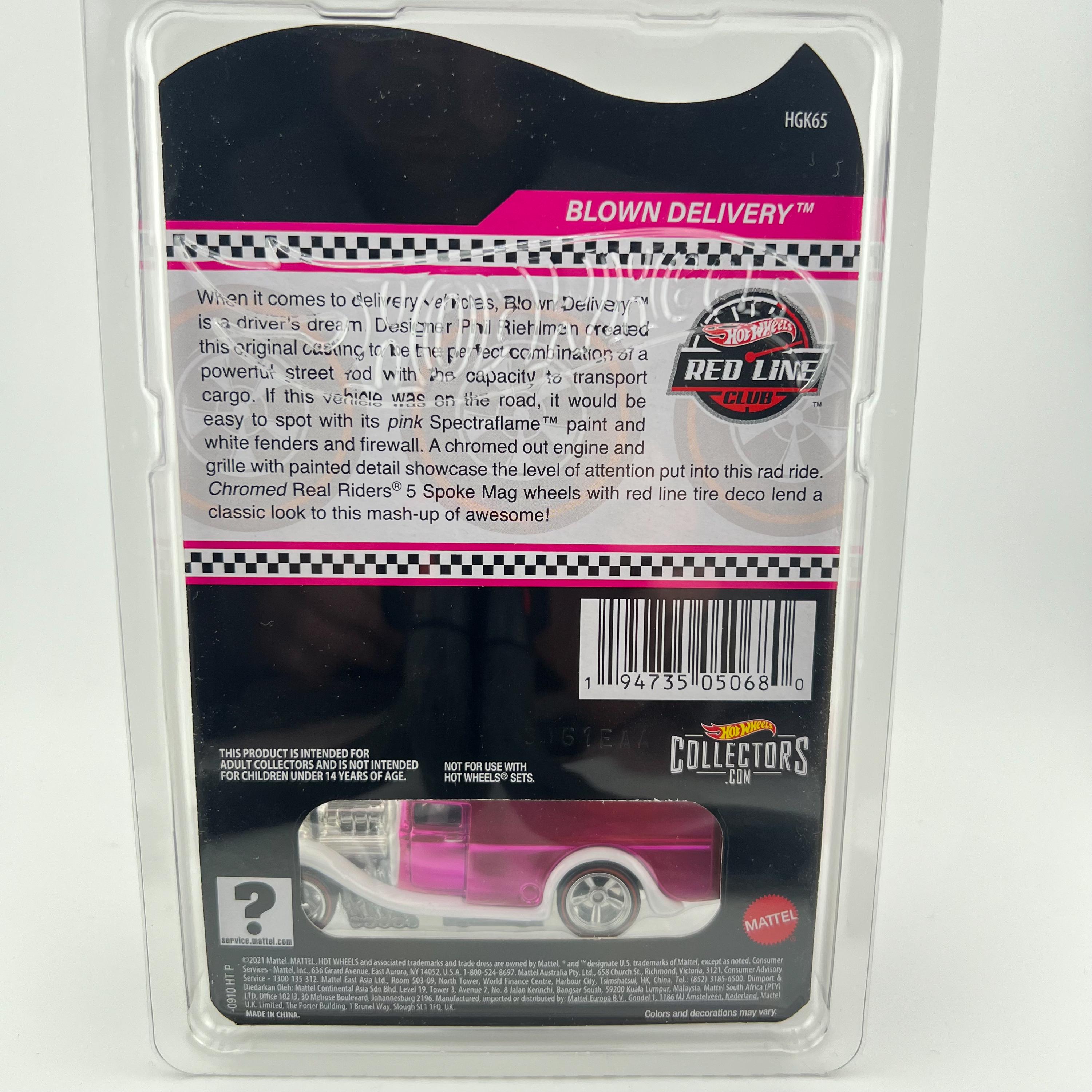 HOT WHEELS RLC Blown Delivery / Red Line Club - 2021 / Collector