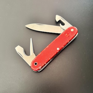 Elsener 1963 rot Schwyz Victoria Alox Victorinox - Militärsackmesser - Swiss Army Messer - Offiziersmesser Vintage / Rarität / SurvivalTool