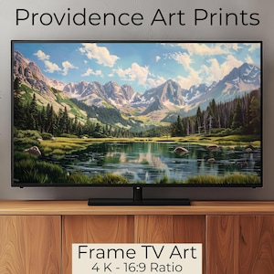 Samsung TV Frame Art - Rocky Mountains, Colorado - National Park - Alpine Lake Landscape - Painting - Digital Download - TV Art - TV36