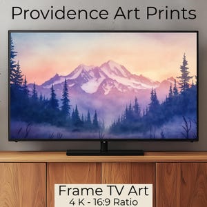 Samsung TV Rahmen Kunst - Aquarell Kunst Malerei - Grand Teton National Park - Wyoming - Rustikales Dekor - Digital Download - MOTV29