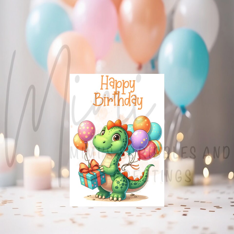 Ten Pack of Printable Birthday Cards DIGITAL Download Printable Happy ...