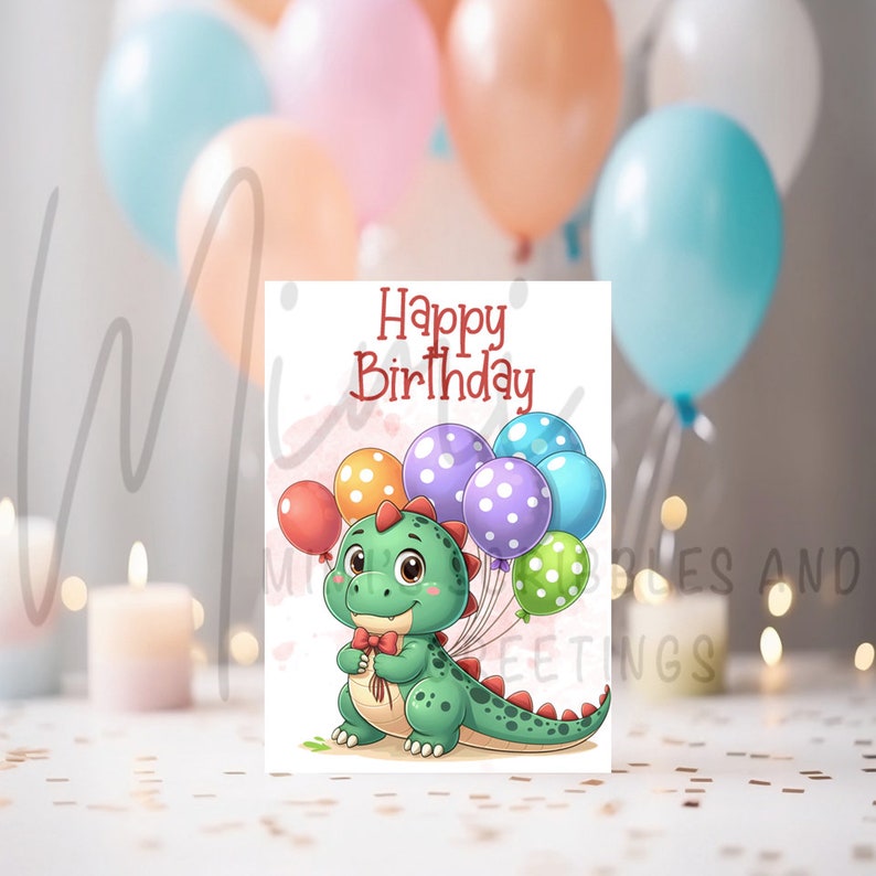 Ten Pack of Printable Birthday Cards DIGITAL Download Printable Happy ...