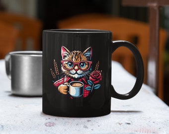 Lustiges Katzengeschenk, Selbstliebe-Becher, Kaffeetasse, Katzengeschenk, niedliche Katzen, lustige Teetasse, wiederverwendbar, Arbeitsbecher, Geschenk für Katzenbesitzer, warm, kalt, Reisen