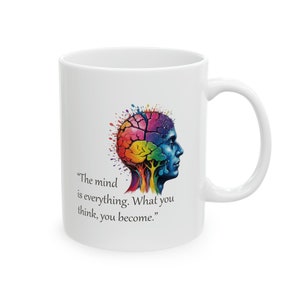 Self Love mug, Mindset, Positive Thinking, Mug, Gift for her, Gift for Him, Office Gifts, Custom Mug, Home Decor, Mental Health, Business zdjęcie 3