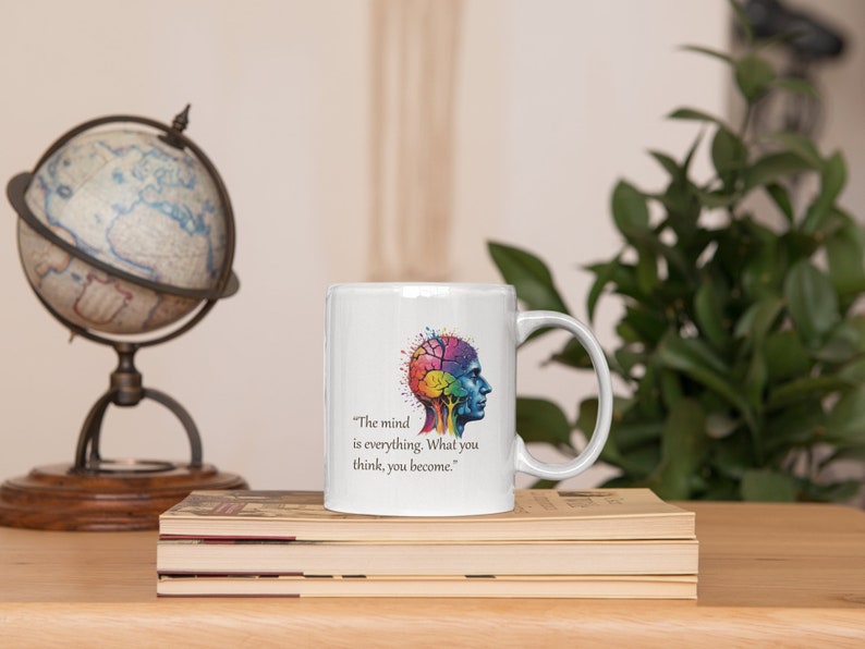 Self Love mug, Mindset, Positive Thinking, Mug, Gift for her, Gift for Him, Office Gifts, Custom Mug, Home Decor, Mental Health, Business zdjęcie 2