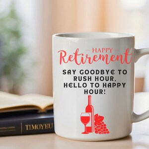 Retirement Celebration Mug: Farewell Gift for Coworker