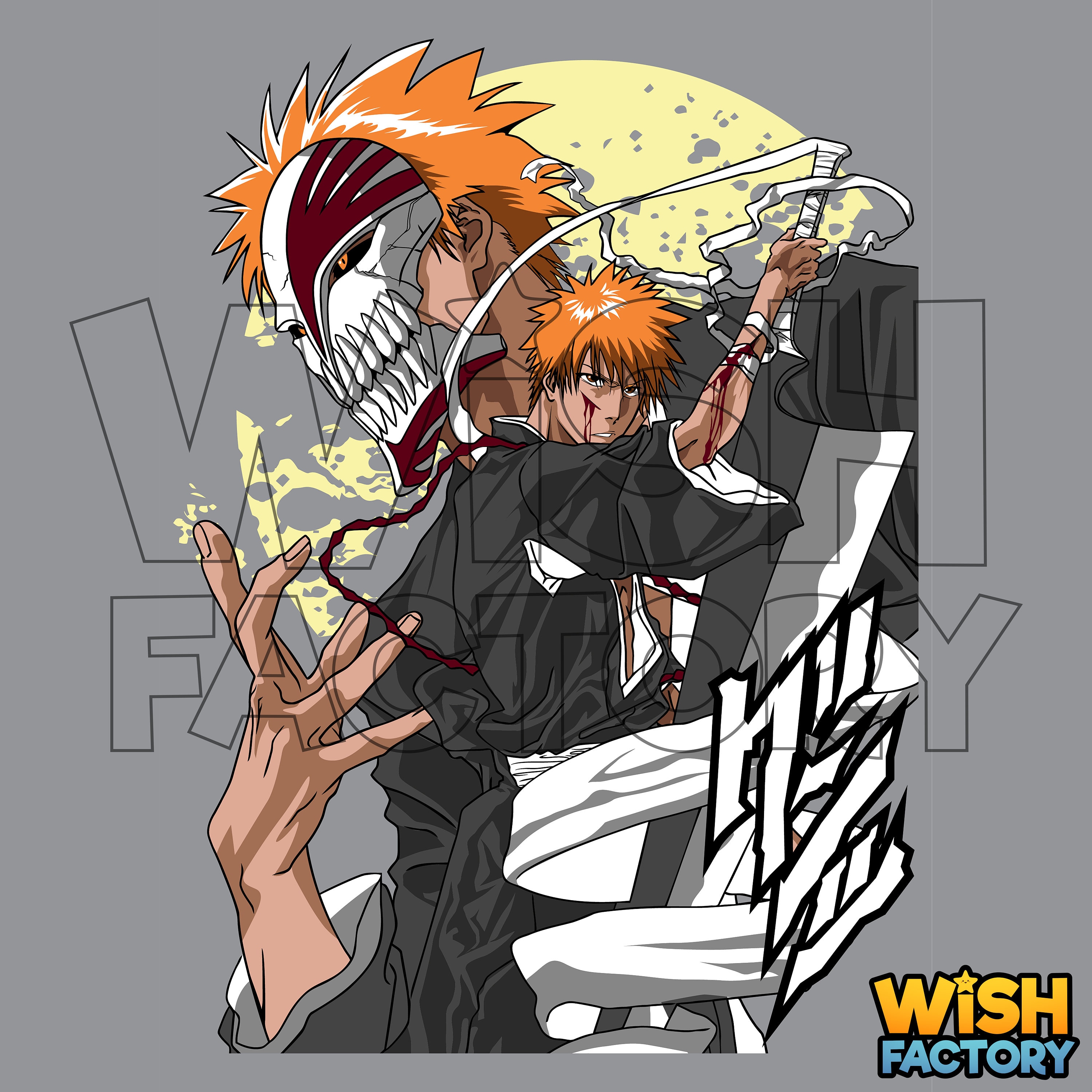 Kurosaki Ichigo Anime Tshirt Design - Etsy