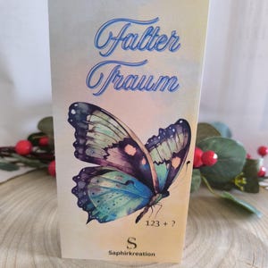 Falter Traum | Sparen | Klappkarten | Sparchallenge I Budgeting | Passend für A6 Binder | Umschlagmethode I Budgetchallenge | Spartipps