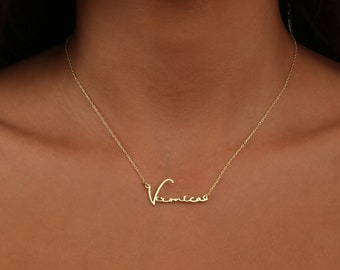 Personalisierte Skript Name Halskette-Zierliche Unterschrift Name Halskette-Custom Name Schmuck-Handmade Schmuck-Geschenk für Mama-Brautjungfer Geschenk