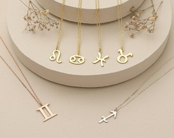 Dierenriem geboorteteken ketting-sterrenbeeld astrologie ketting-verjaardagscadeau voor haar-horoscoop sieraden-bruidsmeisje cadeau-ketting voor vrouwen