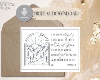 Tarjeta de felicitación imprimible, Tarjeta de felicitación digital, Tarjeta cristiana, Tarjeta religiosa, Escritura