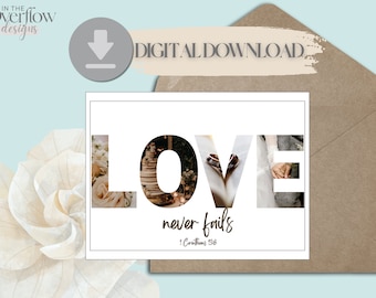 Tarjeta de boda, tarjeta de boda imprimible, tarjeta de boda cristiana, tarjeta de boda religiosa, tarjeta de boda digital, tarjeta te amo