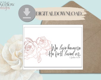 Tarjeta de boda, tarjeta de boda imprimible, tarjeta de boda cristiana, tarjeta de boda religiosa, tarjeta de boda digital, tarjeta te amo