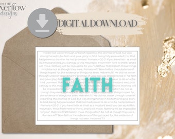 Tarjeta de felicitación imprimible, tarjeta cristiana, tarjeta religiosa, tarjeta de descarga digital, tarjeta digital, tarjeta de fe, tarjeta de las Escrituras