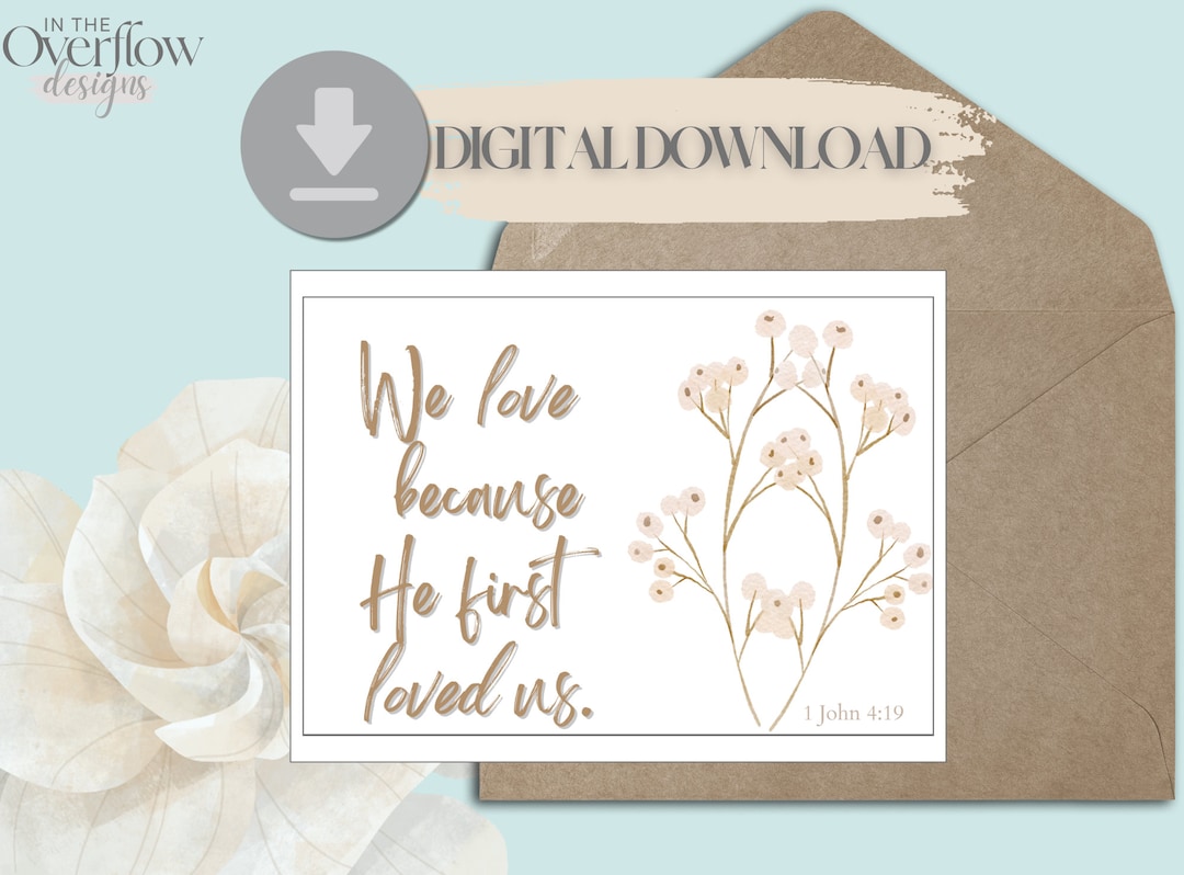 Wedding Card, Printable Wedding Card, Christian Wedding Card, Religious ...