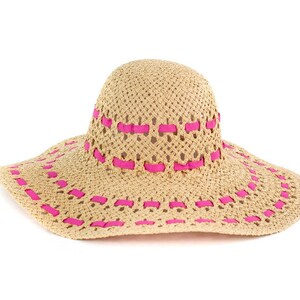 Summer hat beach hat floppy suitcase hat in boho Ibiza style image 6