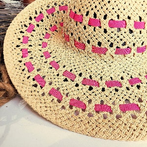 Summer hat beach hat floppy suitcase hat in boho Ibiza style image 2