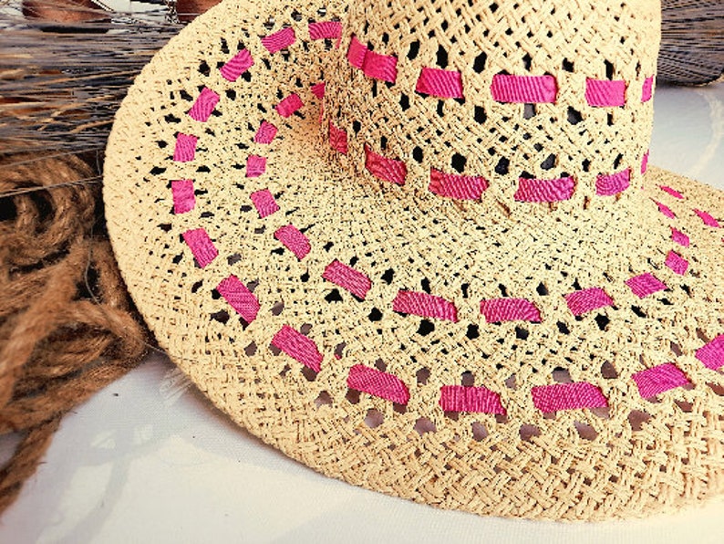 Summer hat beach hat floppy suitcase hat in boho Ibiza style image 2