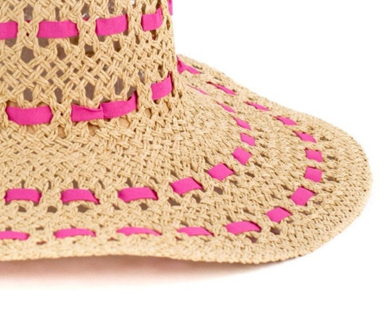 Summer hat beach hat floppy suitcase hat in boho Ibiza style image 5