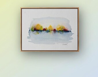 9x12 abstract watercolor painting