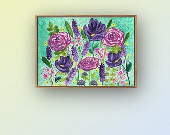 11 x15 oil pastel and watercolor painting