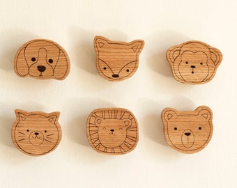 Wooden knobs animals Nature wood drawer knob Dresser knobs Engraved Drawer Knobs Nursery Drawers and Cabinets Cute knobs for furniture