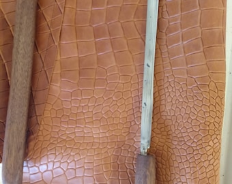 15 1/2" overall length with an 8 1/2" blade, "Dagger" knife, with a black walnut scabbard