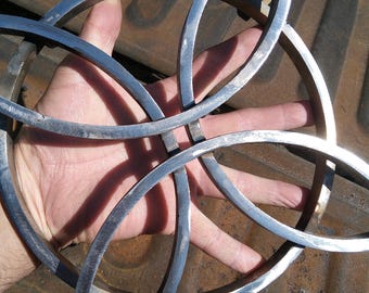 GIANT Witches cross, heavy steel, over 3lbs, over 12" at its widest point