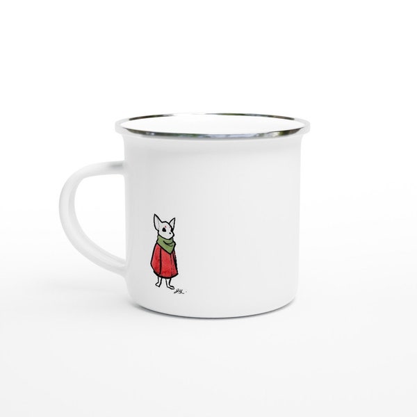 Souki ‘Nembo’ White 12oz Enamel Mug