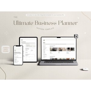 The Ultimate Notion Planner, Notion Template, Notion Planner, Notion Business Planner, Aesthetic Notion Planner, Personal Extended Planner