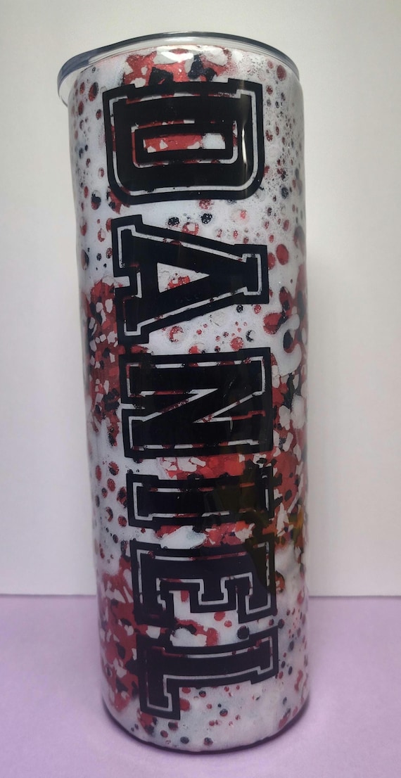 Alabama Roll Tide Tumbler, Red and White Epoxy Stainless Steel Water Bottle