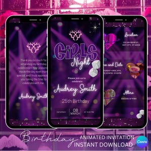 Party e-invite Template, Birthday Text Message Invitation, Glamorous Downloadable Phone Party Evite, Birthday Invitation Template